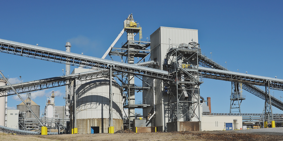 Paper processing plant